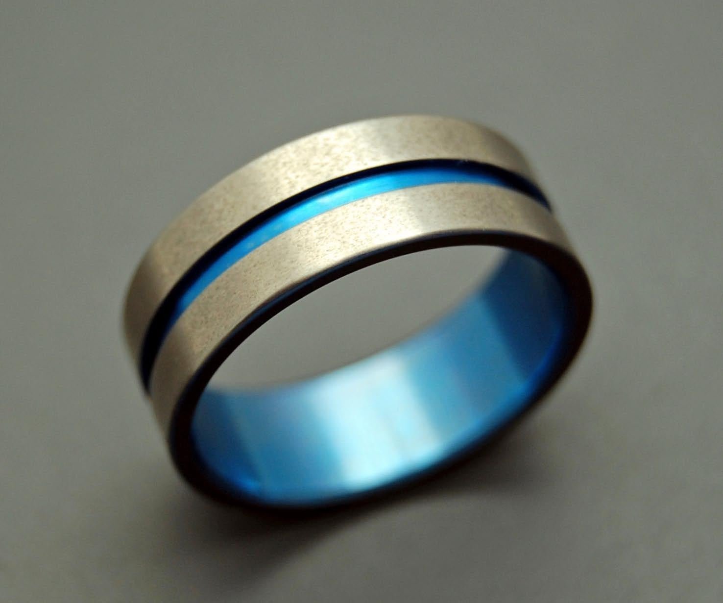 Lord Henry Blue | Men's Titanium Wedding Ring - Minter and Richter Designs