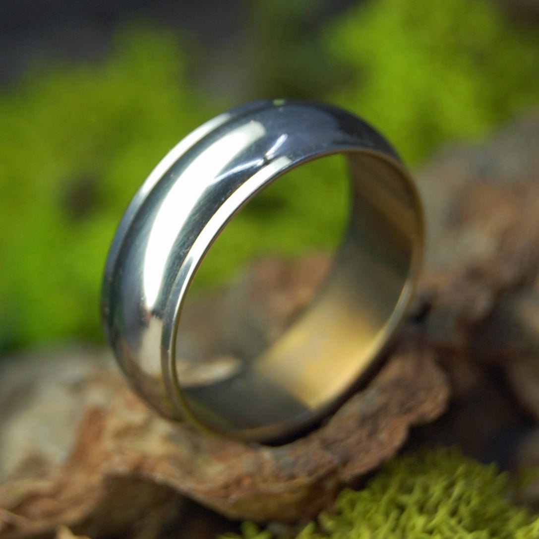 Love's Harmony | Size 9.75 At 8mm | Titanium Wedding Ring | On Sale - Minter and Richter Designs