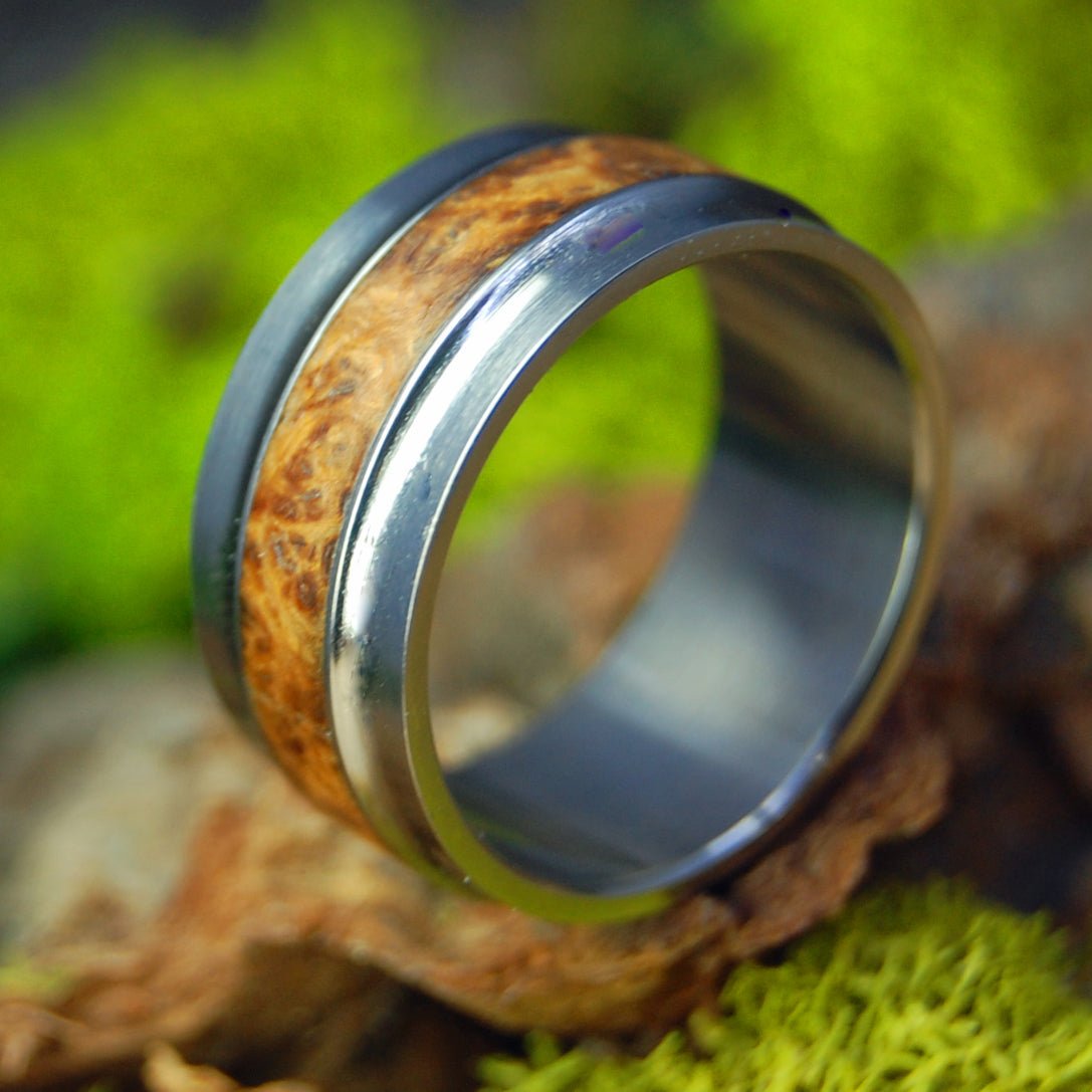 Maple with Flare | Size 9.75 At 10mm | Unique Wedding Band | On Sale - Minter and Richter Designs
