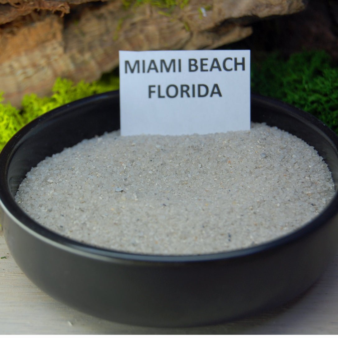 MIAMI DAYLIGHT | Men's Miami Beach Sand, Larimar Stone & Titanium Wedding Ring - Minter and Richter Designs