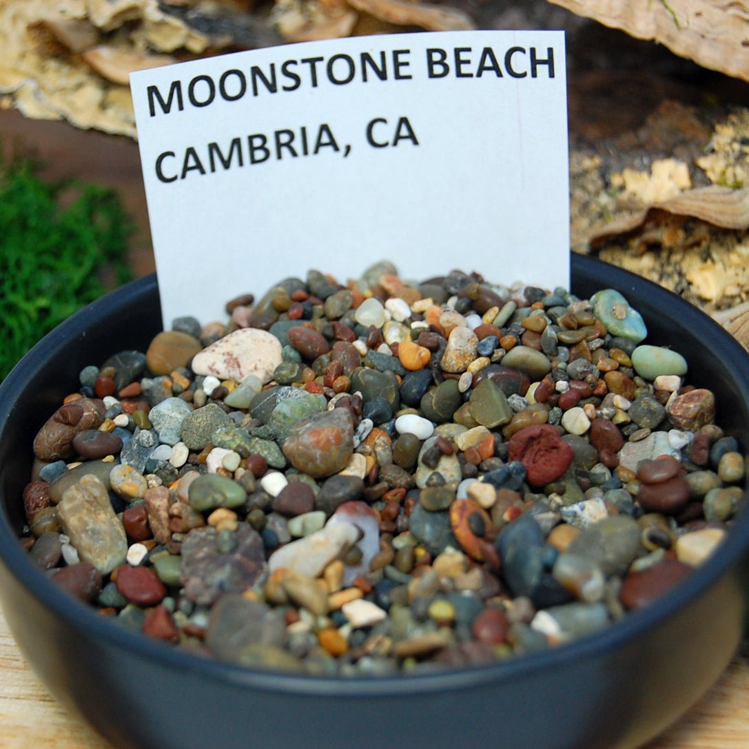 MOONSTONE CALIFORNIA REDWOOD | Men's Moonstone Beach Sand, Redwood & Titanium Wedding Ring - Minter and Richter Designs