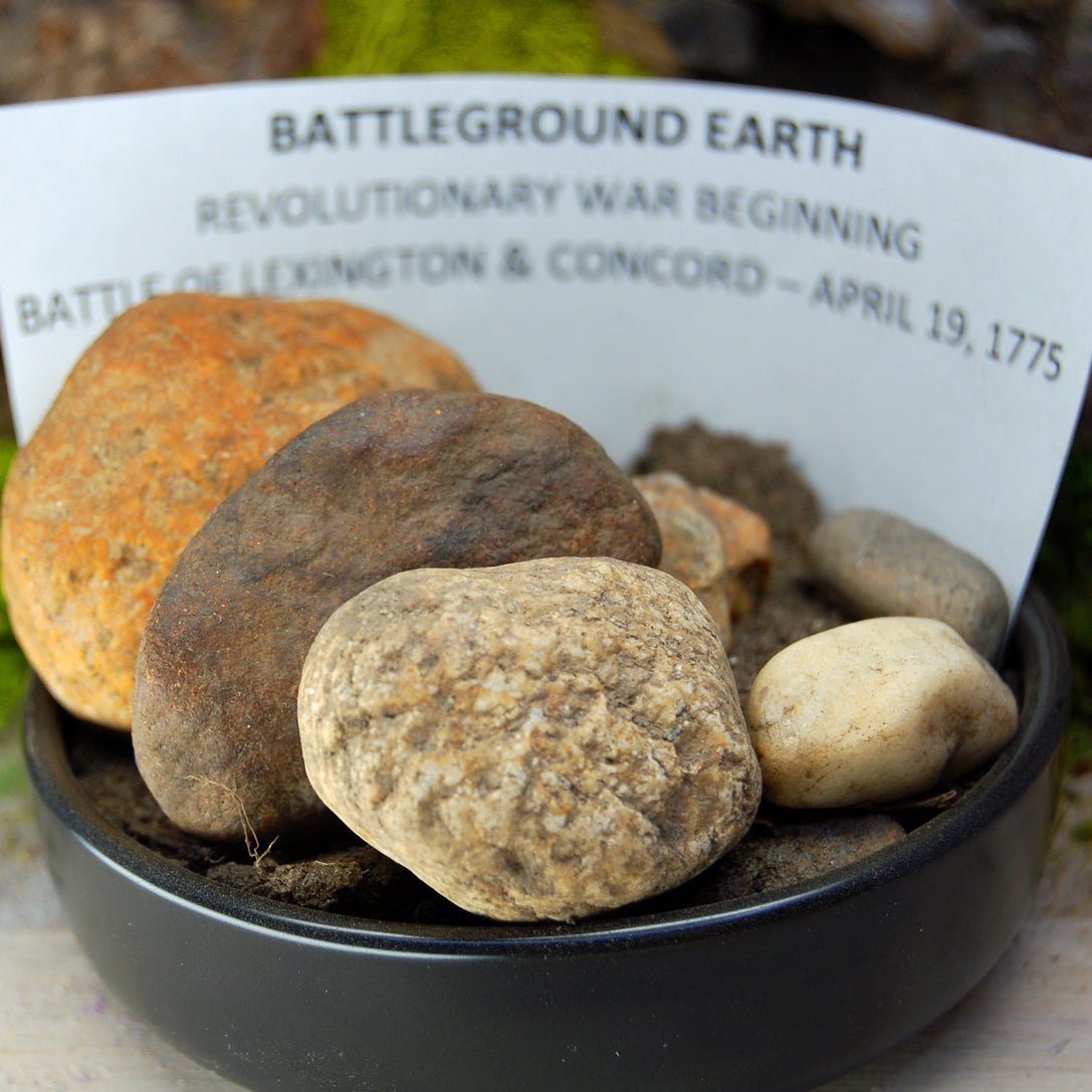 Nathanael Greene Set | Revolutionary War Rocks, New England Sugar Maple & Titanium Wedding Rings - Minter and Richter Designs