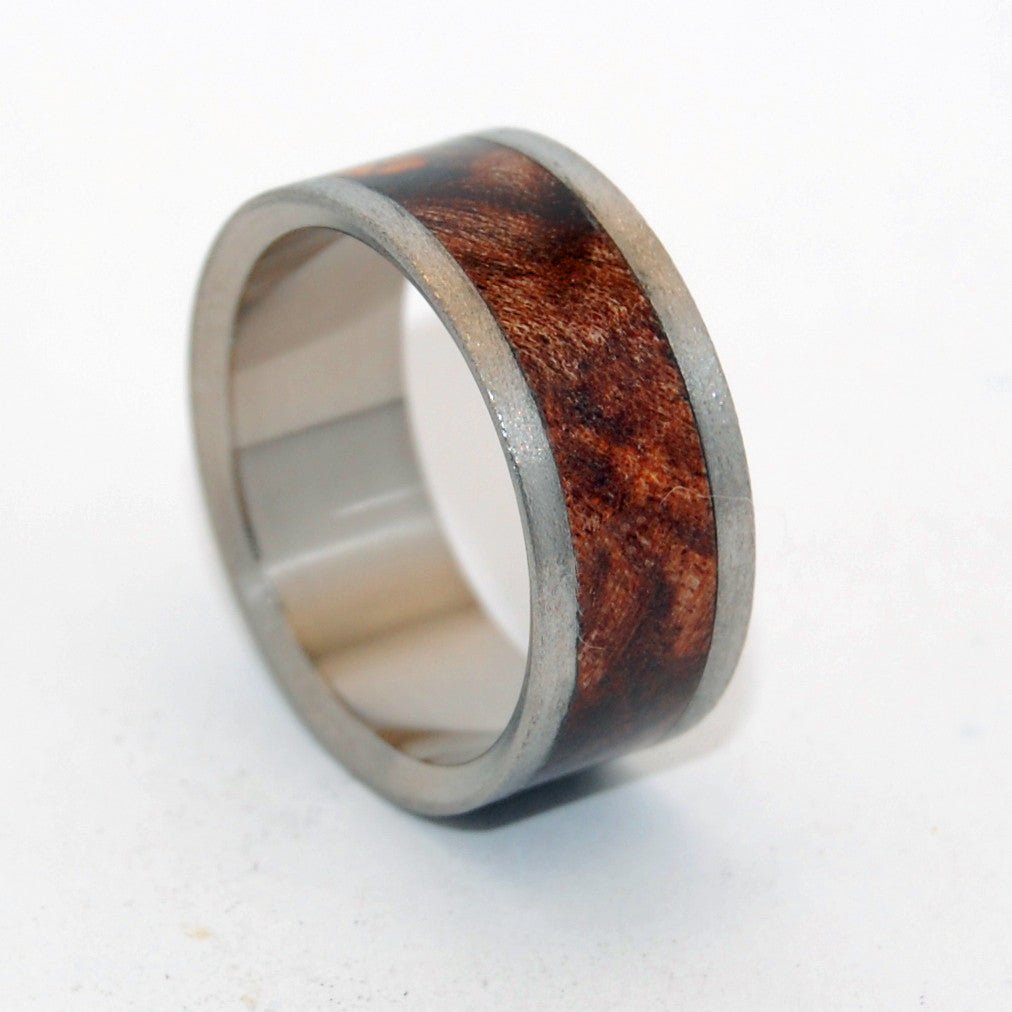 Night Flight | Men's Maple Wood & Titanium Wedding Ring - Minter and Richter Designs