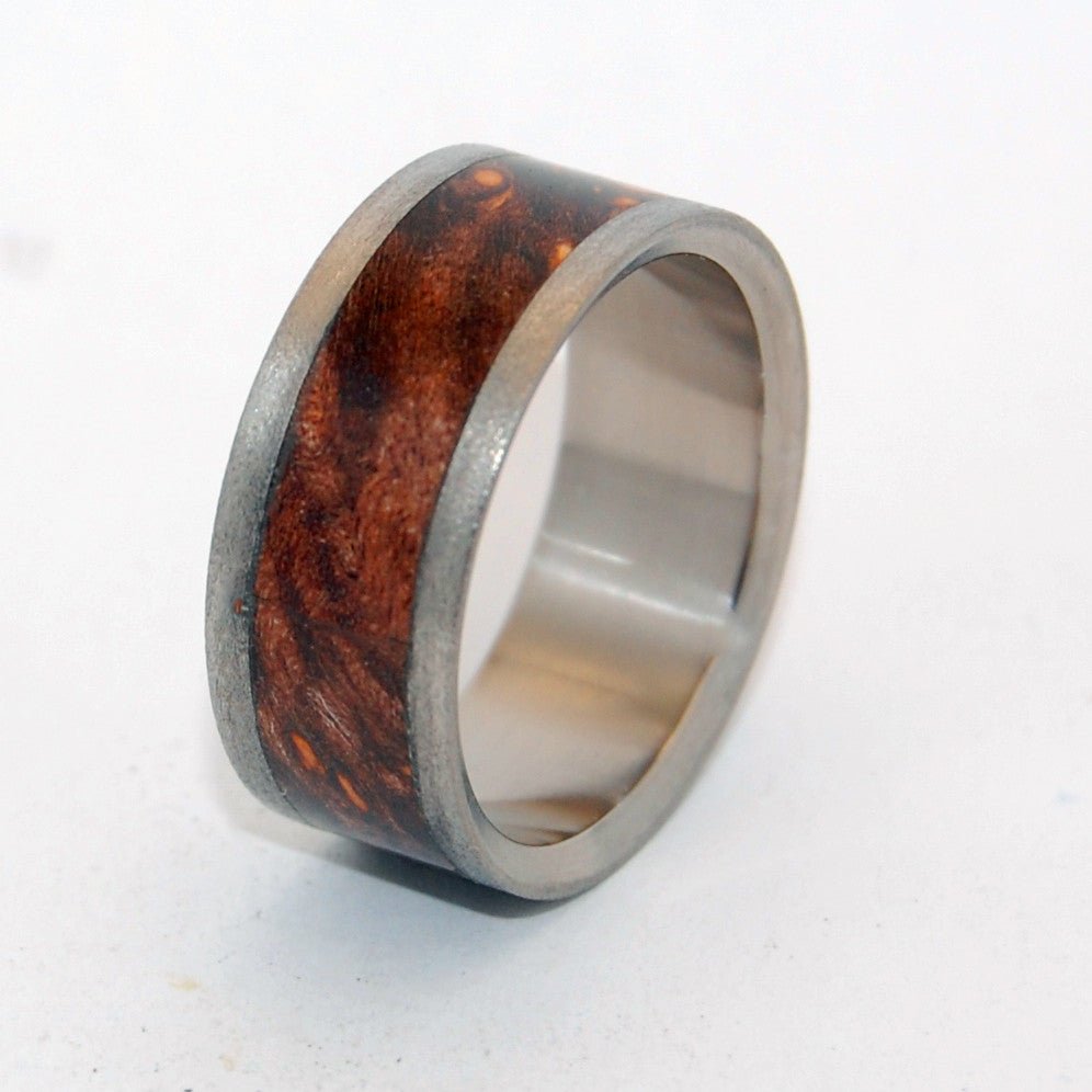 Night Flight | Men's Maple Wood & Titanium Wedding Ring - Minter and Richter Designs