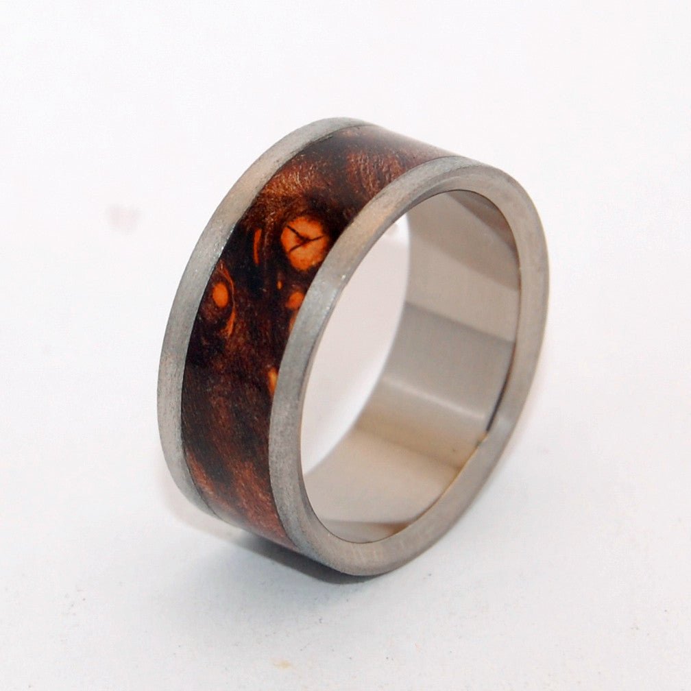 Night Flight | Men's Maple Wood & Titanium Wedding Ring - Minter and Richter Designs