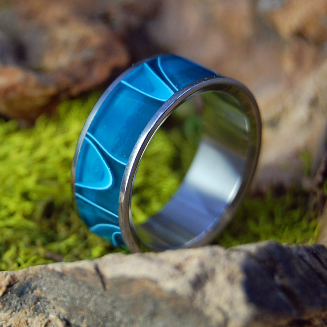Ocean's Moon | Men's Titanium Wedding Ring - Minter and Richter Designs