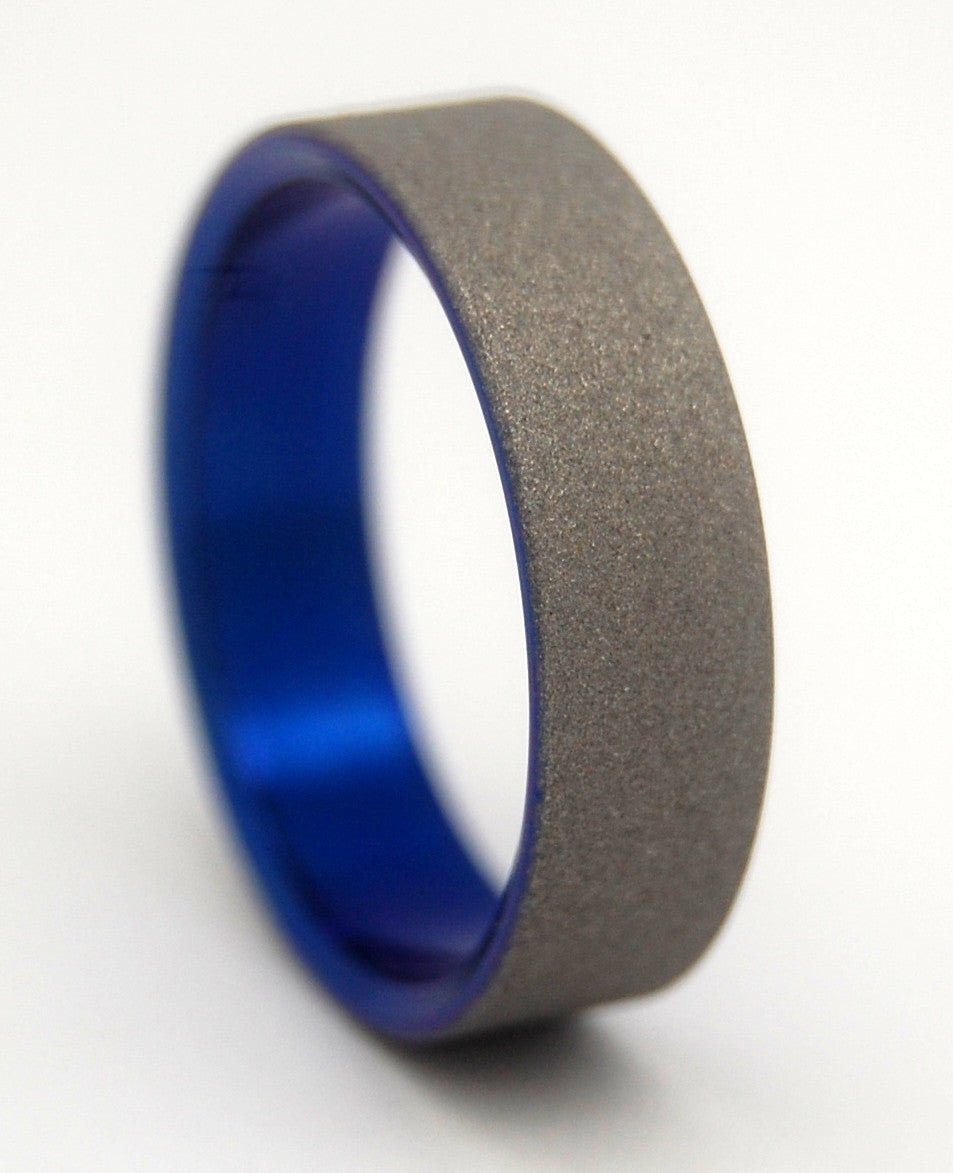 Off World | Men's Anodized Titanium Wedding Ring - Minter and Richter Designs