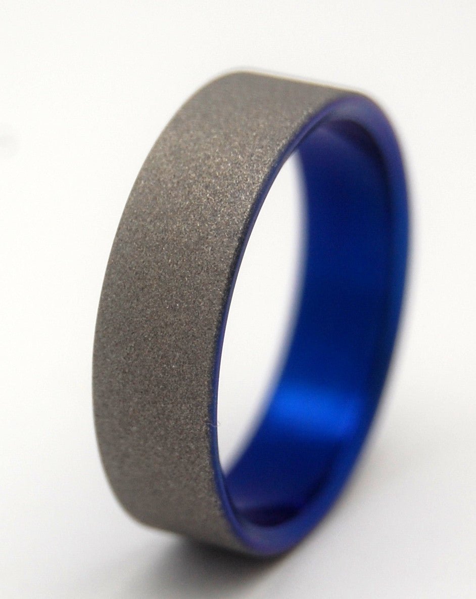 Off World | Men's Anodized Titanium Wedding Ring - Minter and Richter Designs