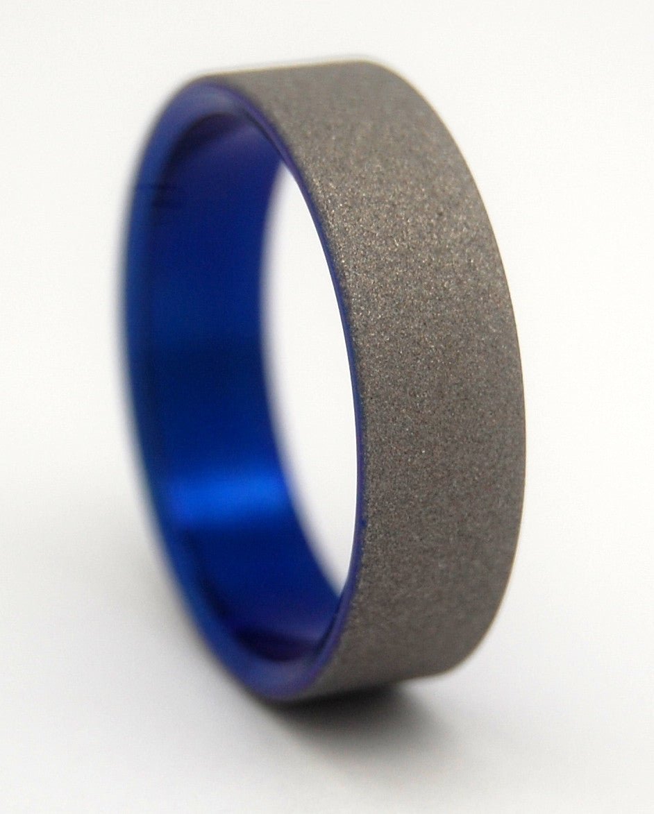 Off World | Men's Anodized Titanium Wedding Ring - Minter and Richter Designs