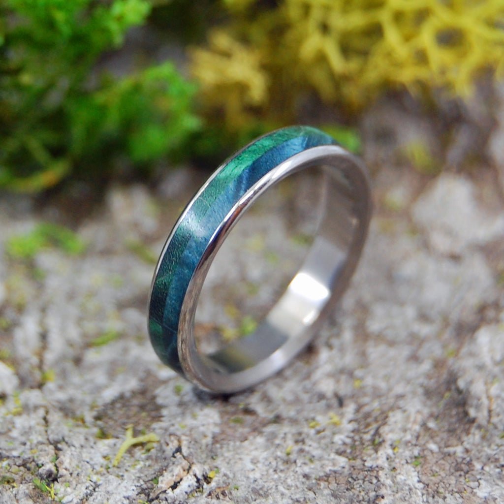 ON SEA & ON LAND | Size 4.5 At 3.5mm | Titanium Wedding Ring | On Sale - Minter and Richter Designs