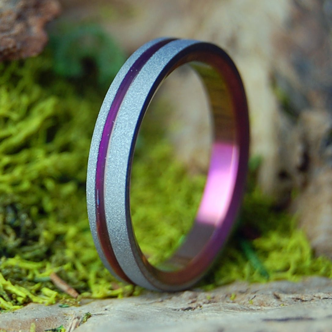 ONE PINK SURVIVOR | Pink Titanium Breast Cancer Awareness Ring - Minter and Richter Designs