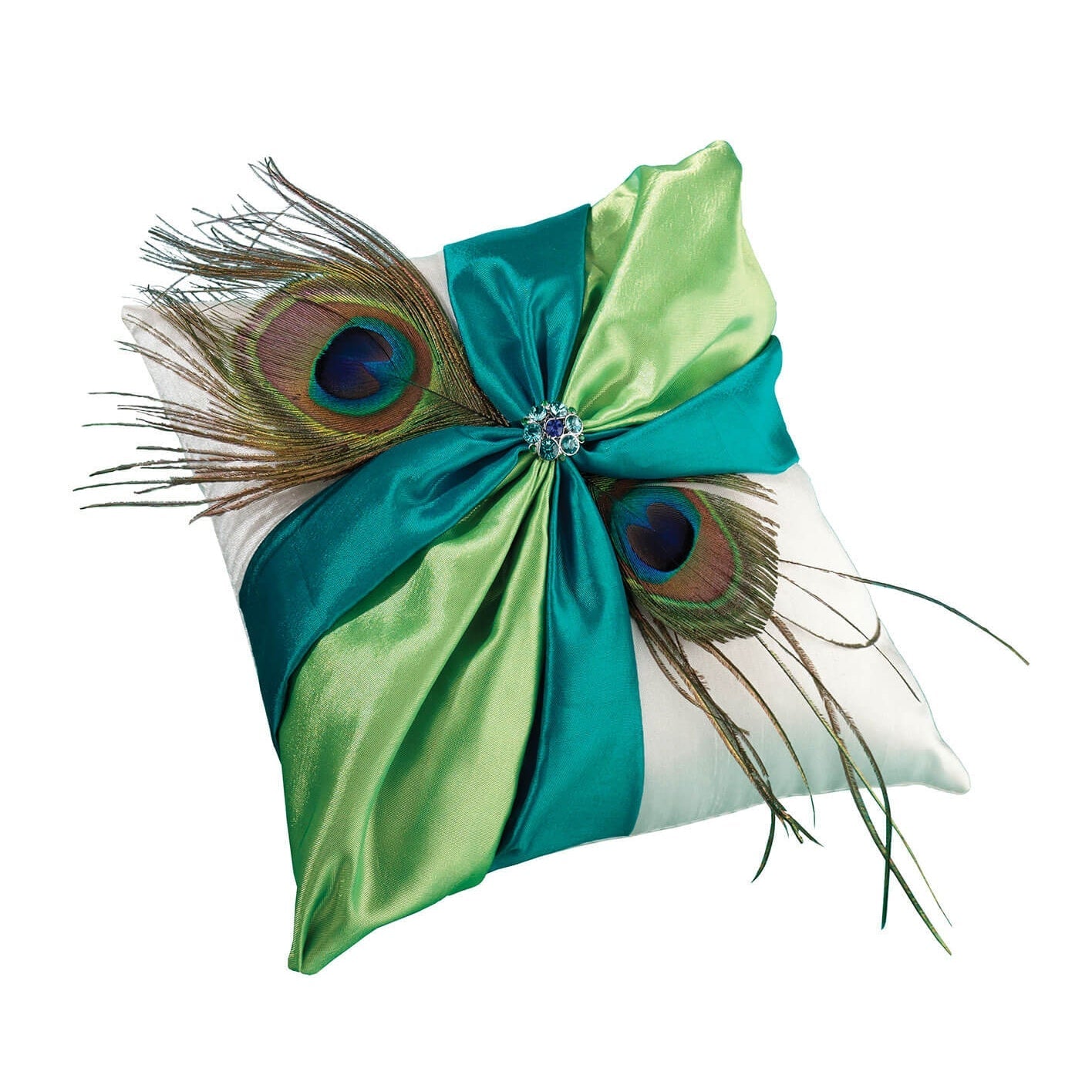 Peacock Ring Bearer Pillow | Ring Pillow - Minter and Richter Designs