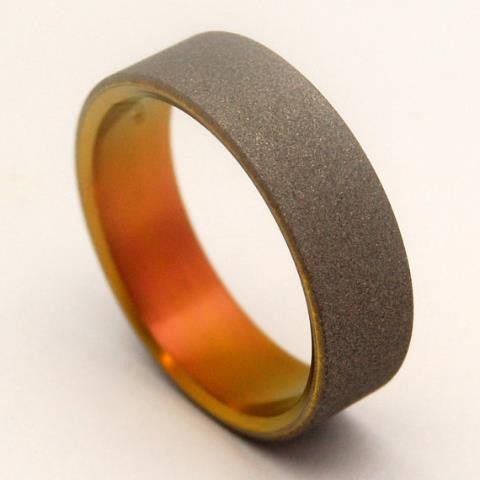 Pris | Men's Anodized Titanium Wedding Ring - Minter and Richter Designs