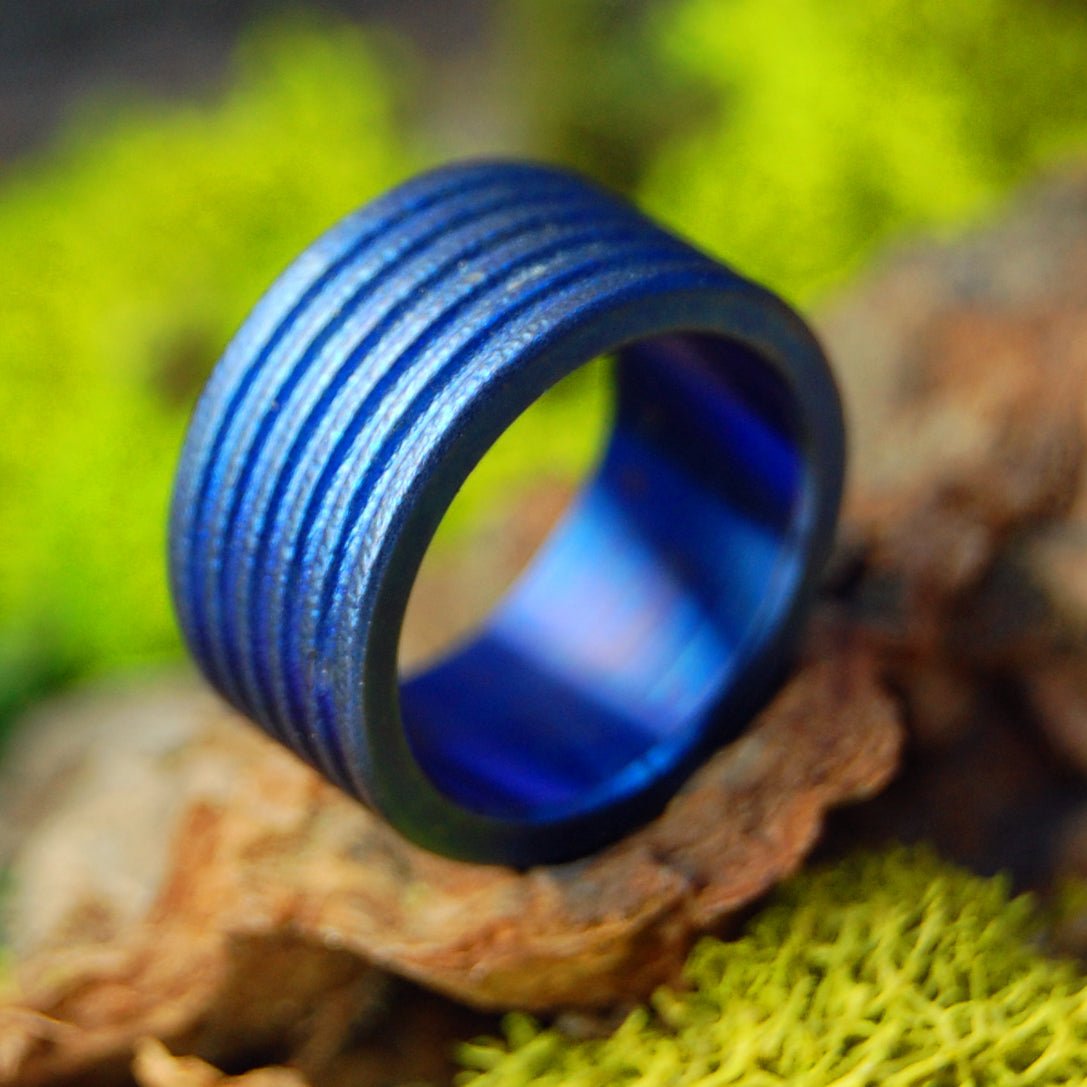 Purple | Size 5.75 at 9.5mm | Titanium Wedding Ring | On Sale - Minter and Richter Designs
