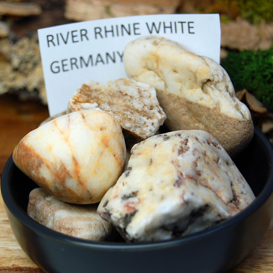 RIVER RHINE GERMANY | River Rhine German Stones & Titanium Wedding Ring - Minter and Richter Designs