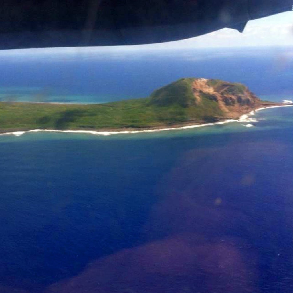 Sandblasted Gray Dawn At Iwo Jima | Men's Iwo Jima Beach Sand & Titanium Wedding Ring - Minter and Richter Designs