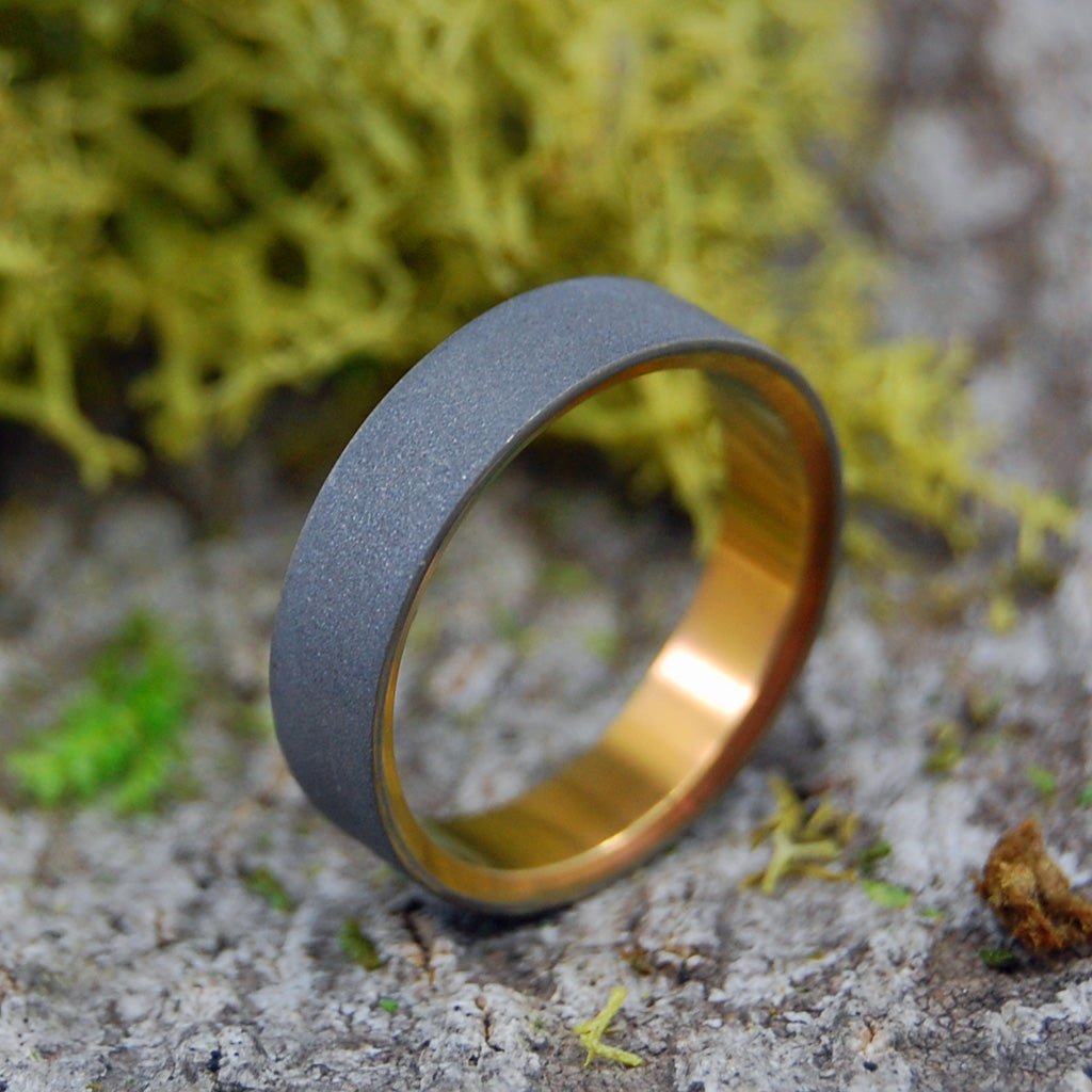 SANDBLASTED SUNSET | Size 9 At 5.4mm | Titanium Wedding Ring | On Sale - Minter and Richter Designs