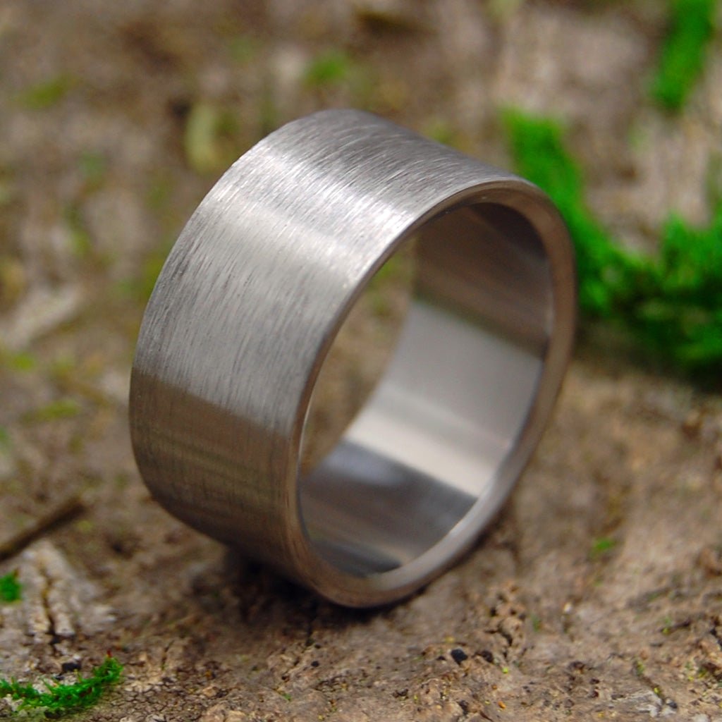 Satin And Naked | Men's Satin & Titanium Wedding Ring - Minter and Richter Designs