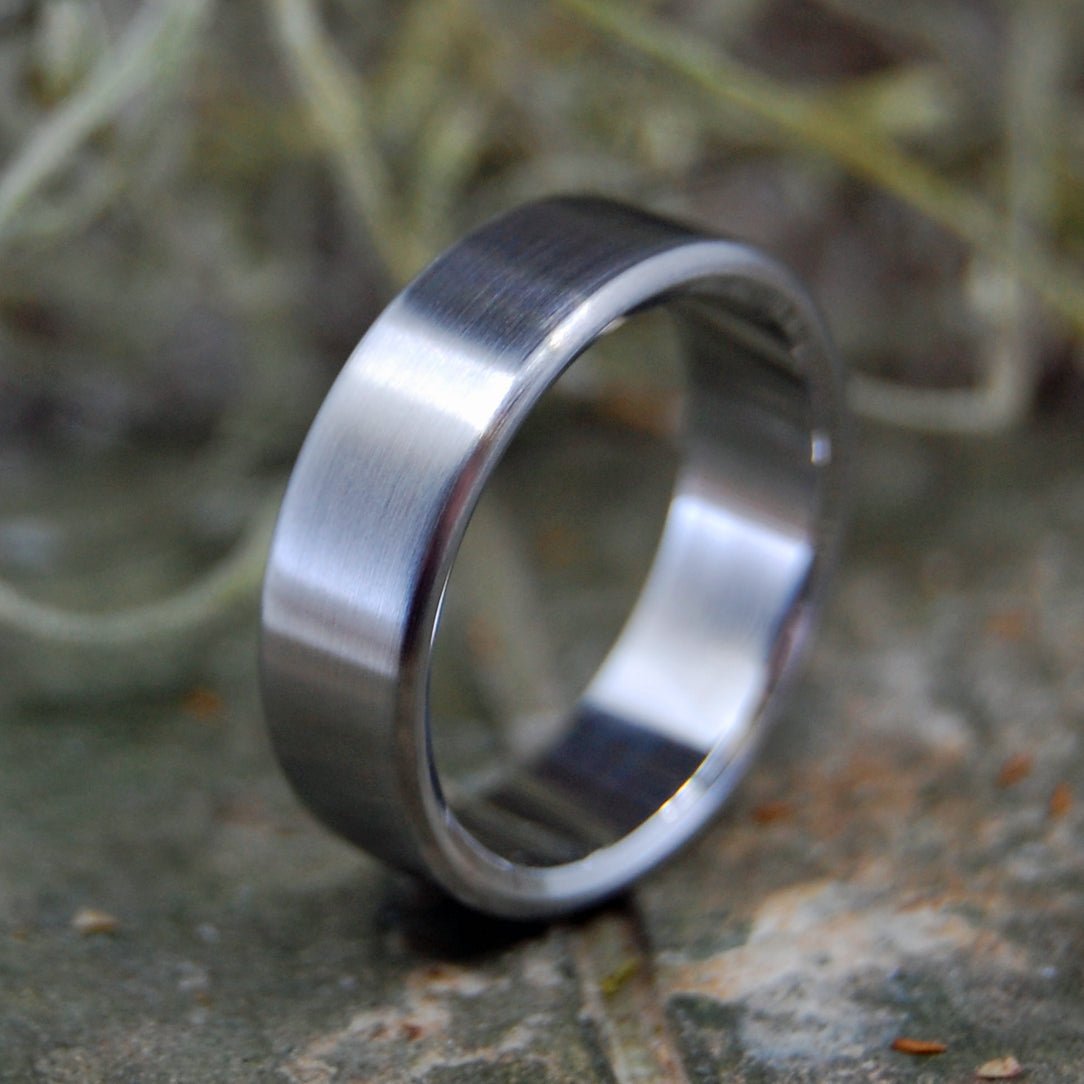 Satin Steel | Men's Satin Steel Wedding Ring - Minter and Richter Designs