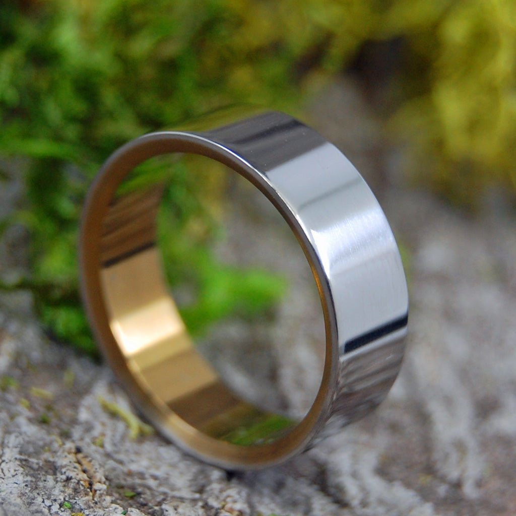 SLIM, SLEEK, & BRONZE | Size 8 At 5.5mm | Titanium Wedding Ring | On Sale - Minter and Richter Designs