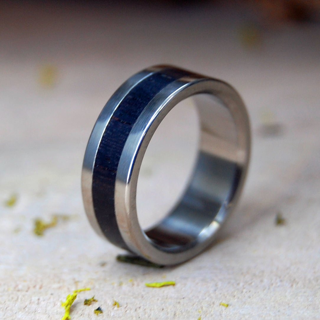 Super Love | Size 5.25 At 6.4mm | Moluccas Maccassar Wood | Unique Wedding Ring | On Sale - Minter and Richter Designs