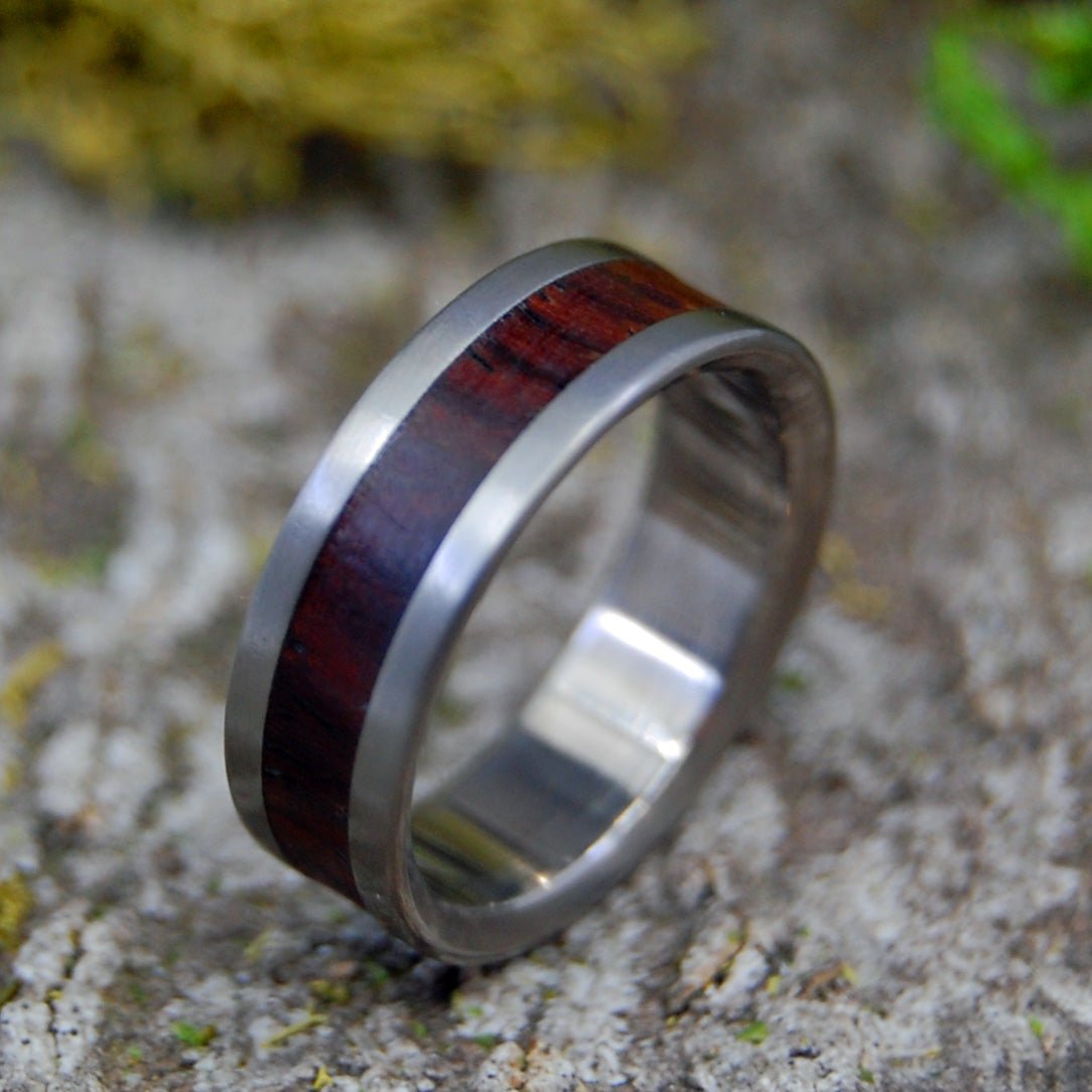 Super Love | Size 6.25 At 6mm | Brown Box Elder Wood | Unique Wedding Ring | On Sale - Minter and Richter Designs