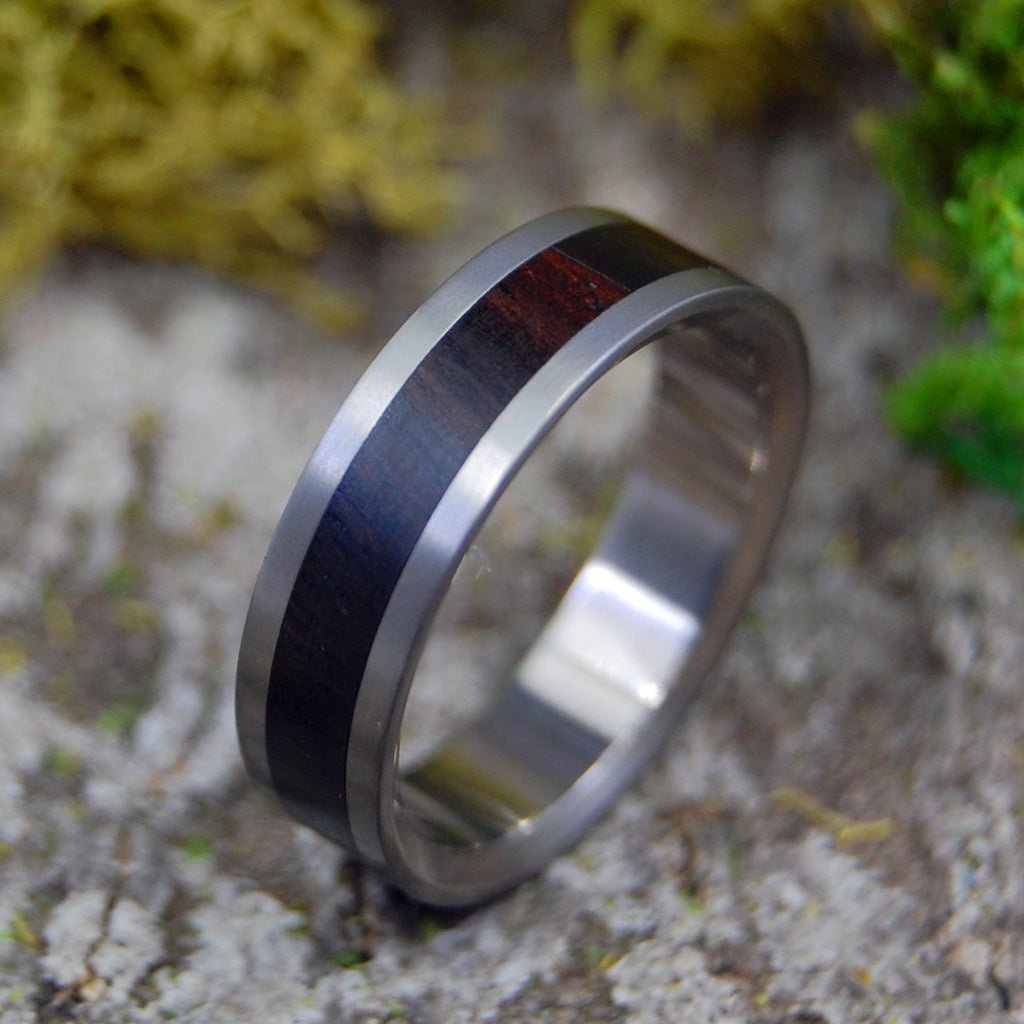 Super Love | Size 8 At 5.6mm | Ebony Wood | Unique Wedding Ring | On Sale - Minter and Richter Designs