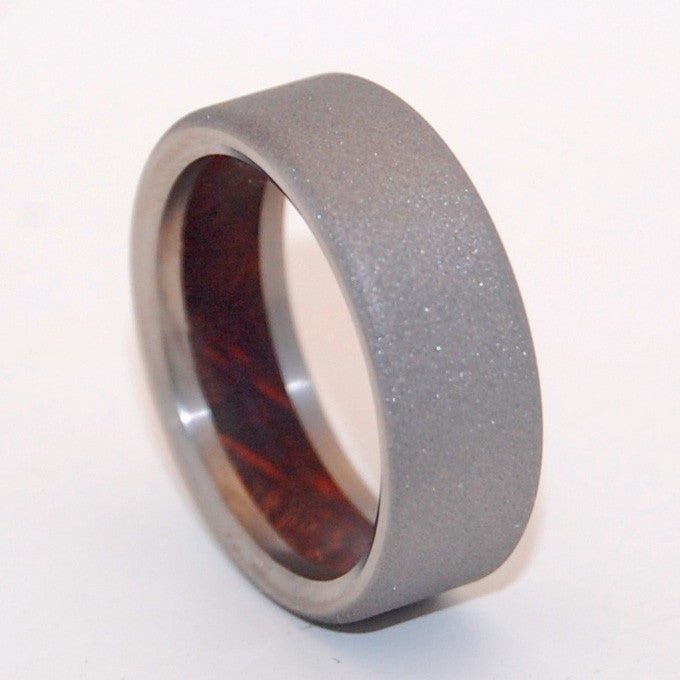 Texas Mesquite | Men's Mesquite Wood & Titanium Wedding Ring - Minter and Richter Designs