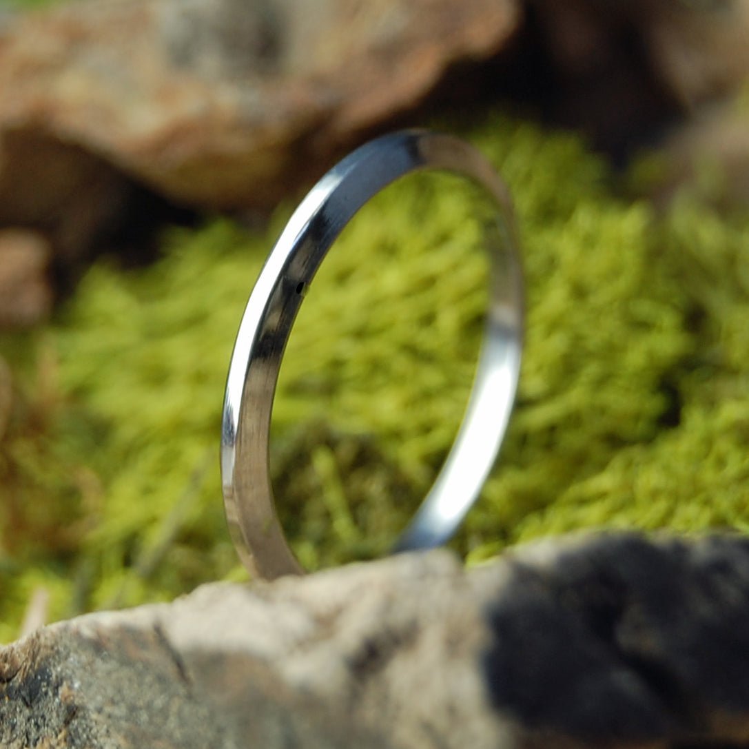 The Thin Line | Size 5.75 At 2mm | Titanium Wedding Ring | On Sale - Minter and Richter Designs