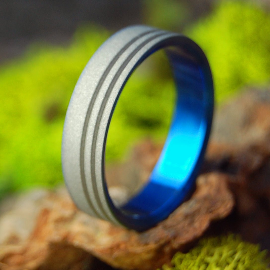 To The Future Engraved with Z | Size 10.75 At 5.6mm | Titanium Wedding Ring | On Sale - Minter and Richter Designs