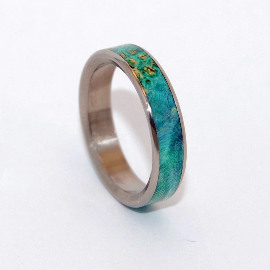 Two Hearts | Men's Wood & Titanium Wedding Ring - Minter and Richter Designs