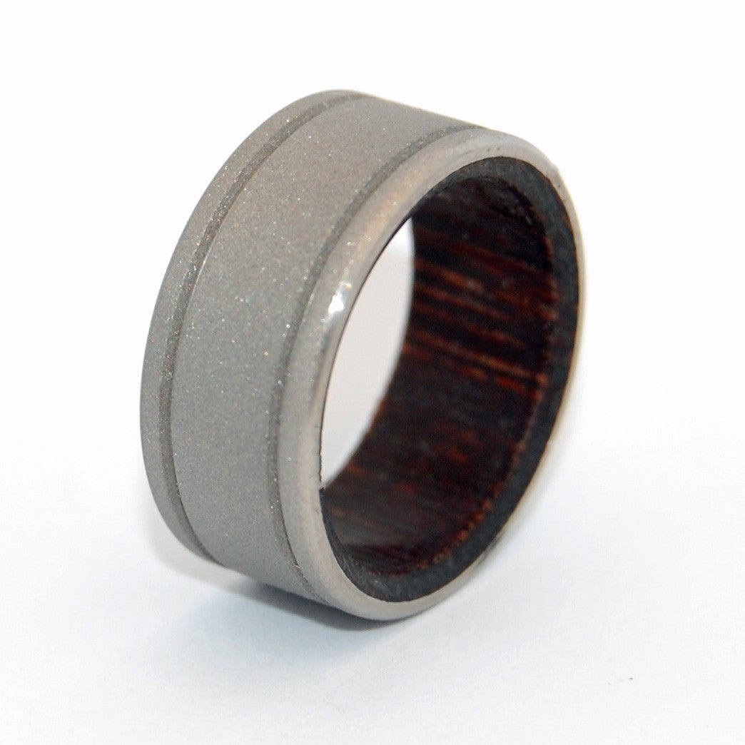 Walk In The Wenge Woods | Men's Wenge Wood & Titanium Wedding Ring - Minter and Richter Designs