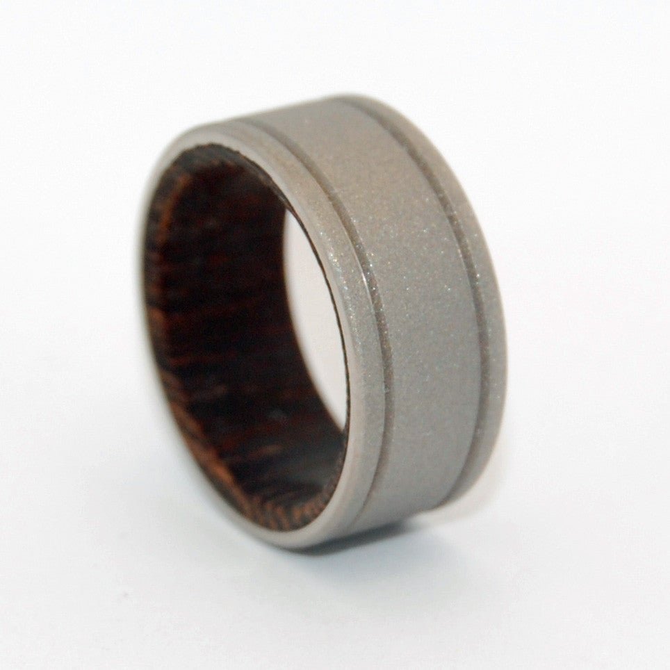 Walk In The Wenge Woods | Men's Wenge Wood & Titanium Wedding Ring - Minter and Richter Designs