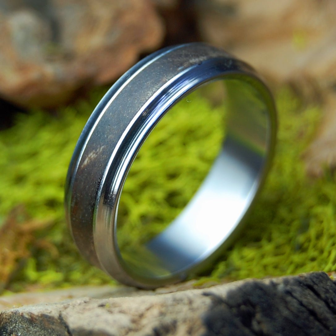 Windham | Size 11 At 6.4mm | Dark Maple | Unique Wedding Band | On Sale - Minter and Richter Designs