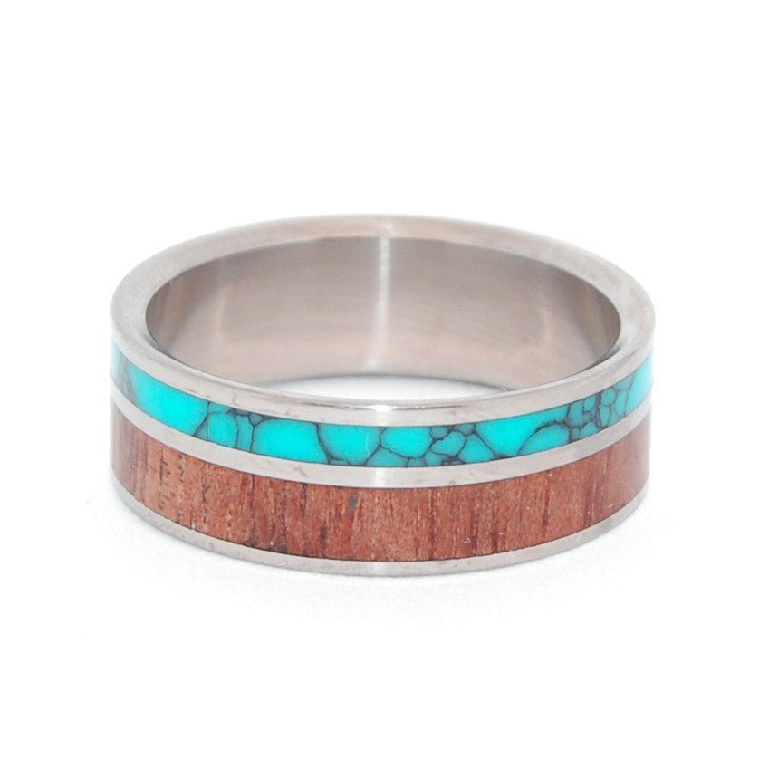 Wings Unite | Men's Wood, Stone & Titanium Wedding Ring - Minter and Richter Designs