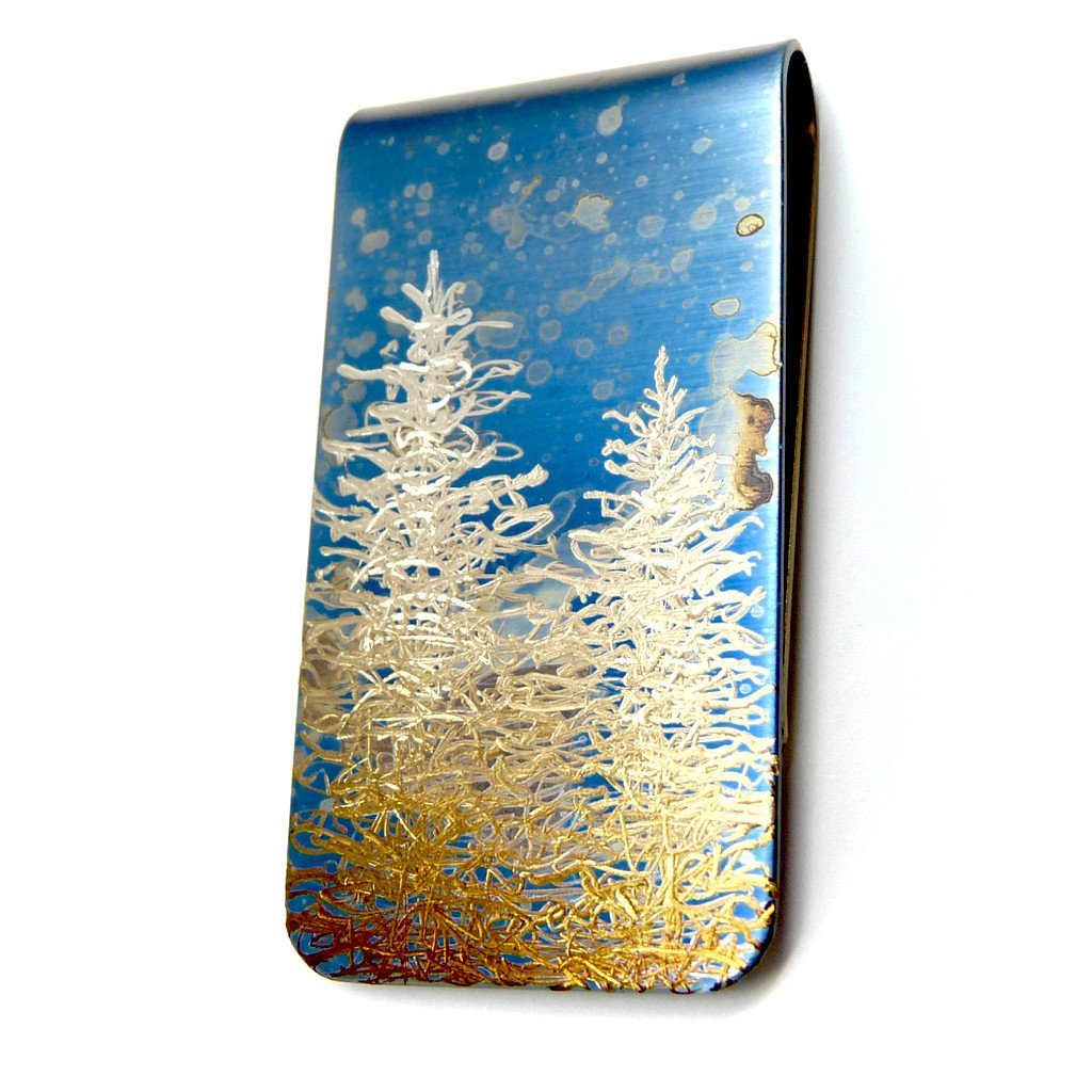 Winter Blues Money Clip - Minter and Richter Designs