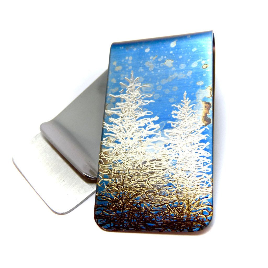 Winter Blues Money Clip - Minter and Richter Designs