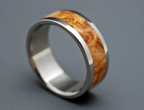 Woodstock | Men's Wood & Titanium Wedding Ring - Minter and Richter Designs