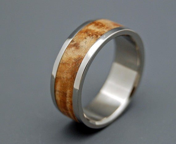 Woodstock | Men's Wood & Titanium Wedding Ring - Minter and Richter Designs