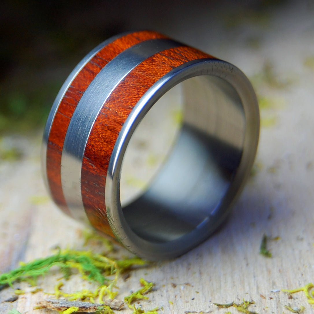 Yes Kez Sirumem | Size 5.5 At 9.5mm | Blood Wood | Unique Wedding Band | On Sale - Minter and Richter Designs