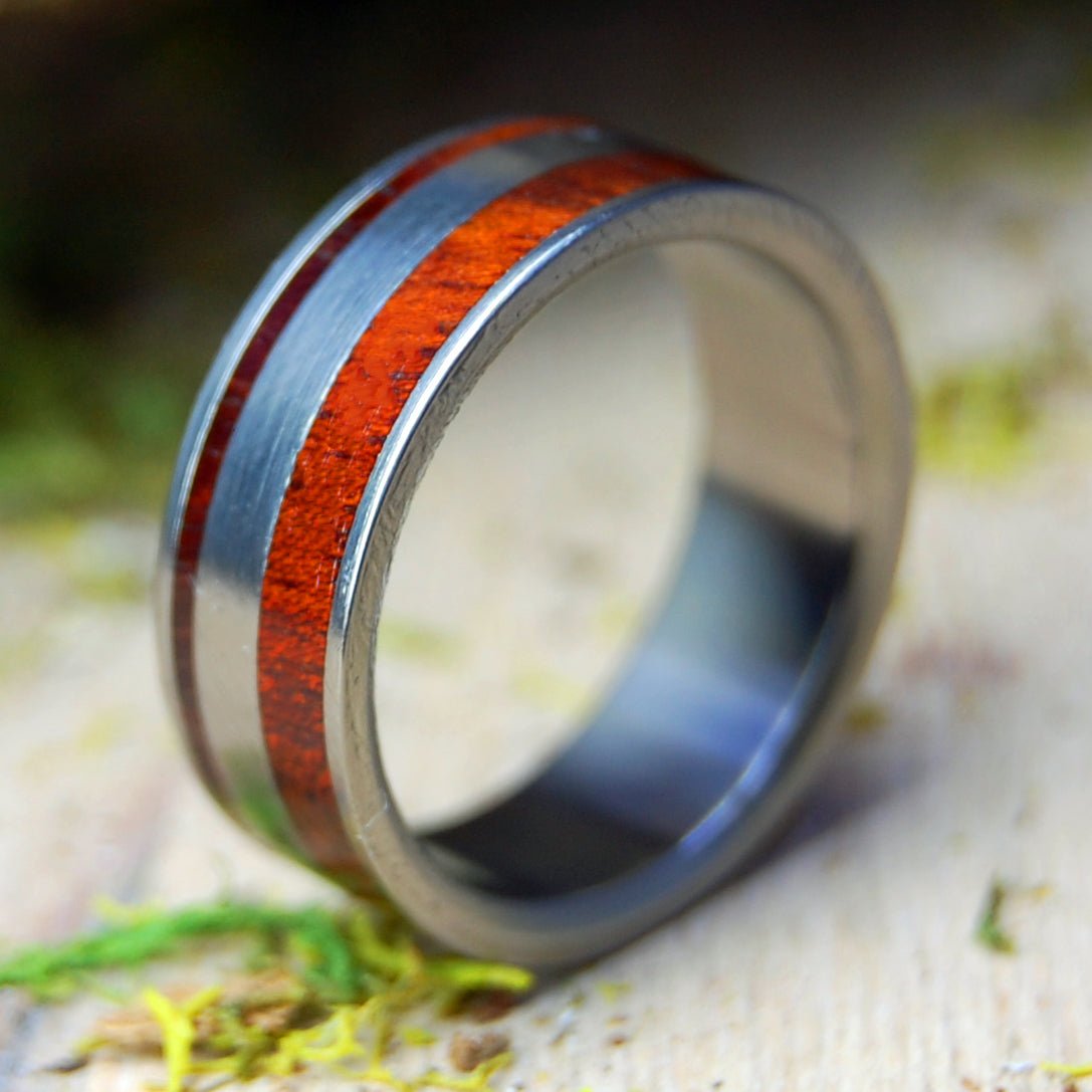 Yes Kez Sirumem | Size 6.5 At 7mm | Bloodwood | Unique Wedding Band | On Sale - Minter and Richter Designs