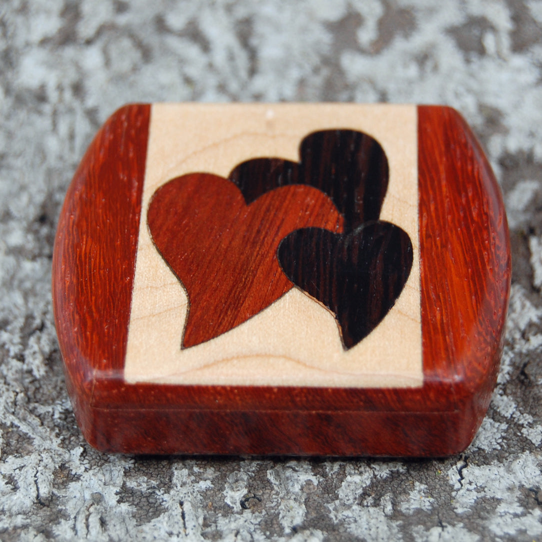 Big brown wooden box - With Wooden Love