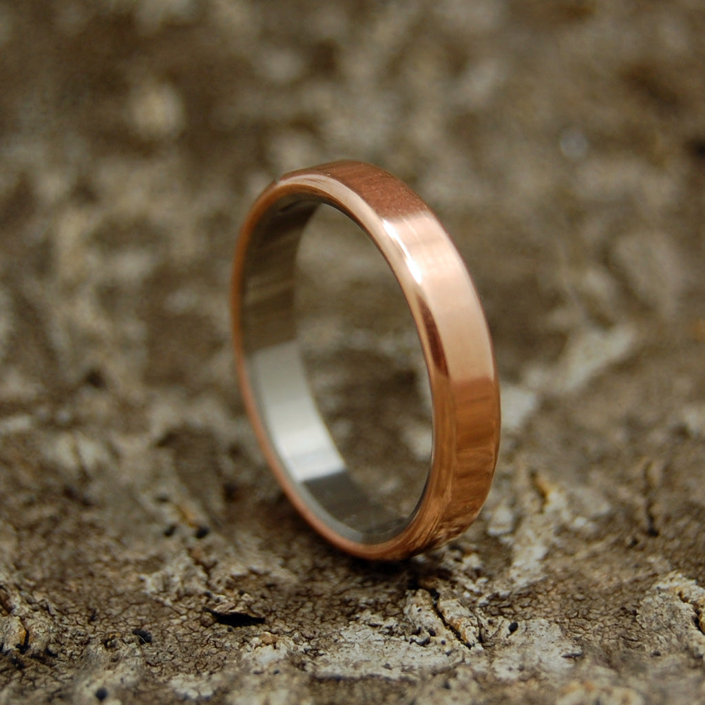 BOSTON COPPER | Handcrafted Women's Titanium & Copper Wedding Rings - Minter and Richter Designs