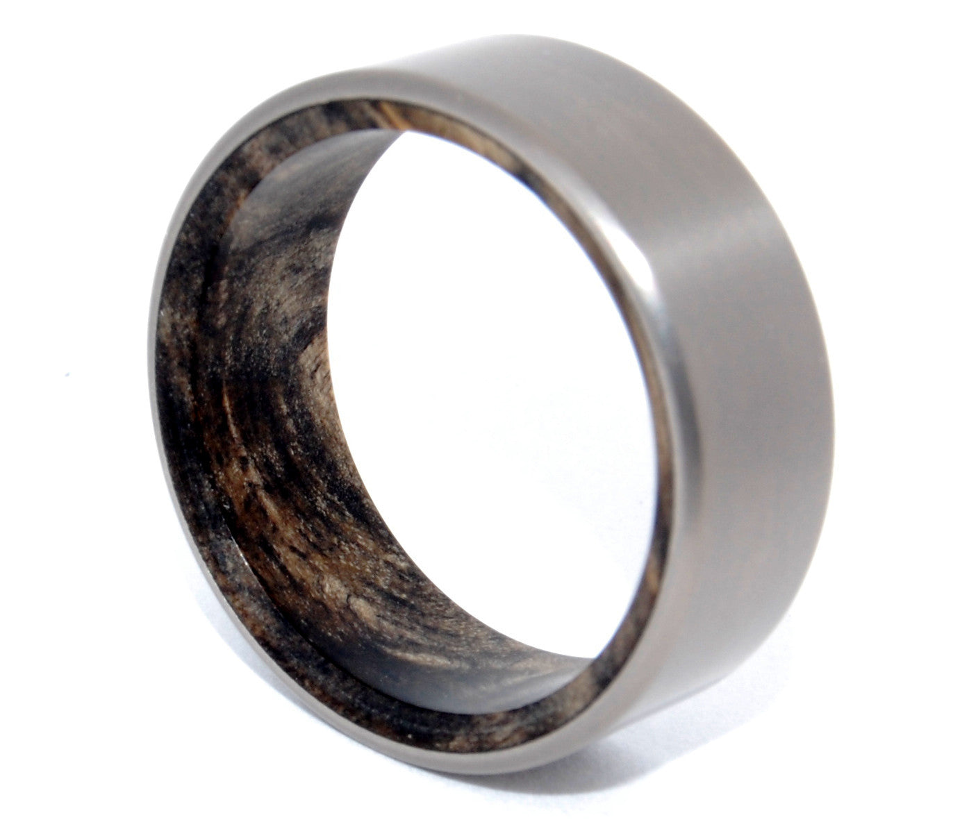 KORE II | California Buckeye Wood & Titanium Wedding Rings - Minter and Richter Designs