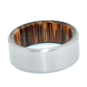 TALES OF EDEN | Red Palm Wood & Titanium - Unique Wedding Rings - Wedding Rings - Minter and Richter Designs