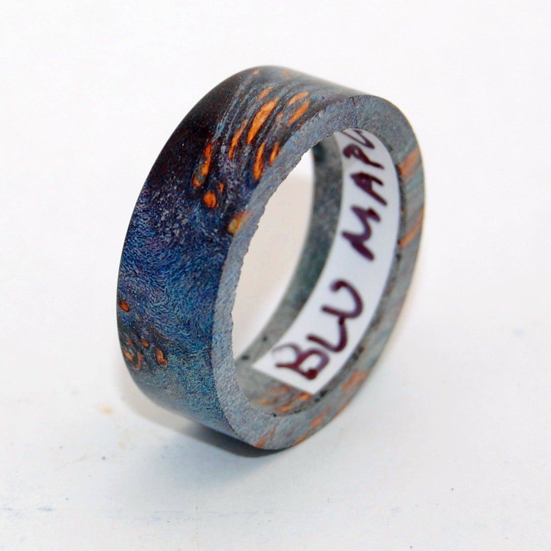 BLUE MAPLE WOOD Wedding Rings - Minter and Richter Designs