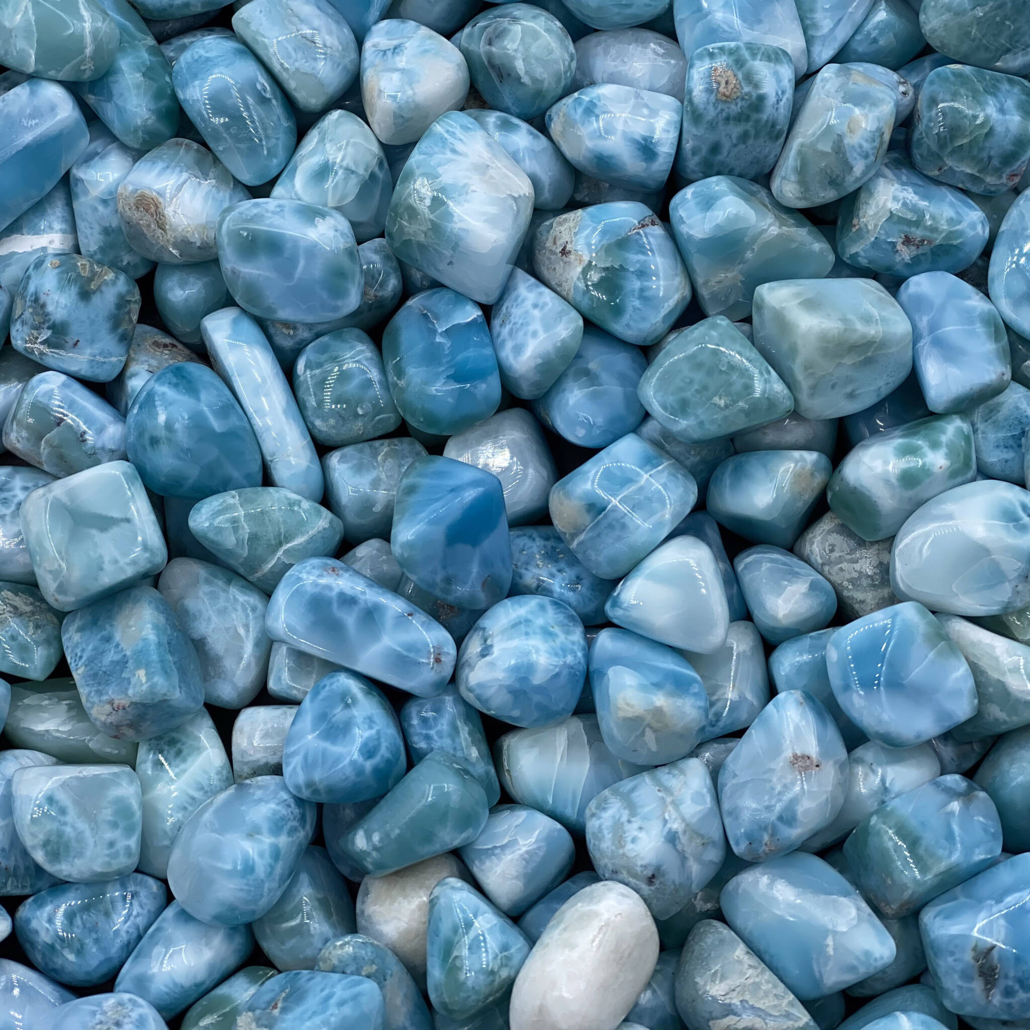 LARIMAR STONE Wedding Rings - Minter and Richter Designs