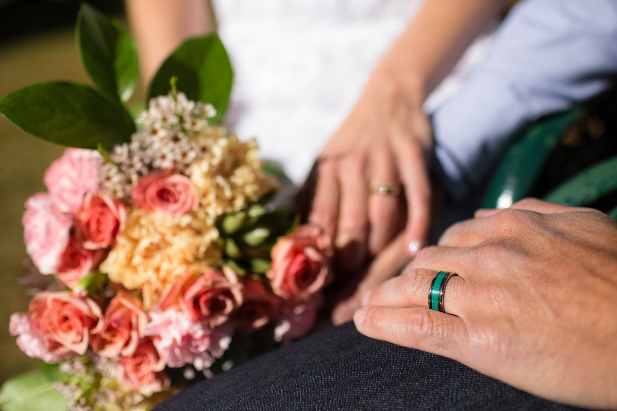 OUR RINGS ON YOUR HANDS - More Pictures of Rings on Hands for you to Enjoy! - Minter and Richter Designs