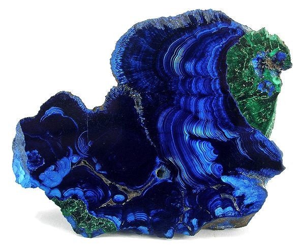 SPOTTED AZURITE MALACHITE STONE Wedding Rings - How Earthy Materials Like Colorful Stones Can Symbolize Your Unique Love Story - Minter and Richter Designs