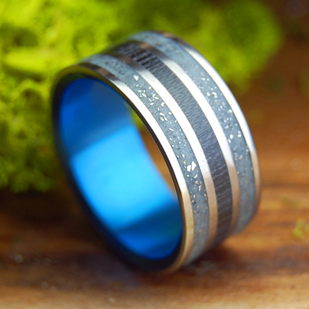 70'S BLUE CHEVELLE | Men's Carbon Fiber & Car Parts - Titanium Wedding Ring